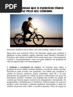 6 Coisas Que o Exercício Físico Faz Pelo Seu Cérebro