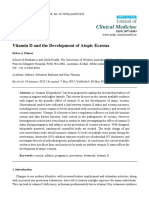 Clinical Medicine: Vitamin D and The Development of Atopic Eczema