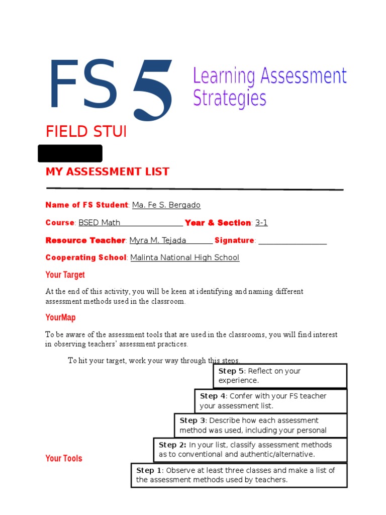 Field Study: Episode 1 | PDF | Secondary School | Educational Assessment