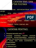 Kutipan, Catatan Kaki, Dan Daftar Pustaka