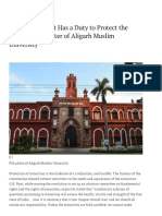 The Government Has A Duty To Protect The Minority Character of Aligarh Muslim University - The Wire