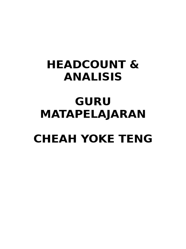 Headcount PDF