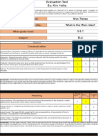 Evaluation Tool 2 Review of Nick Trakas by Kim