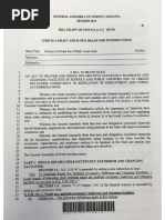 Draft legislation for Special Session Bill - March 19th