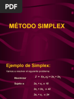 Método Simplex Tabular Explicado | PDF | Algoritmos | Objetos matemáticos