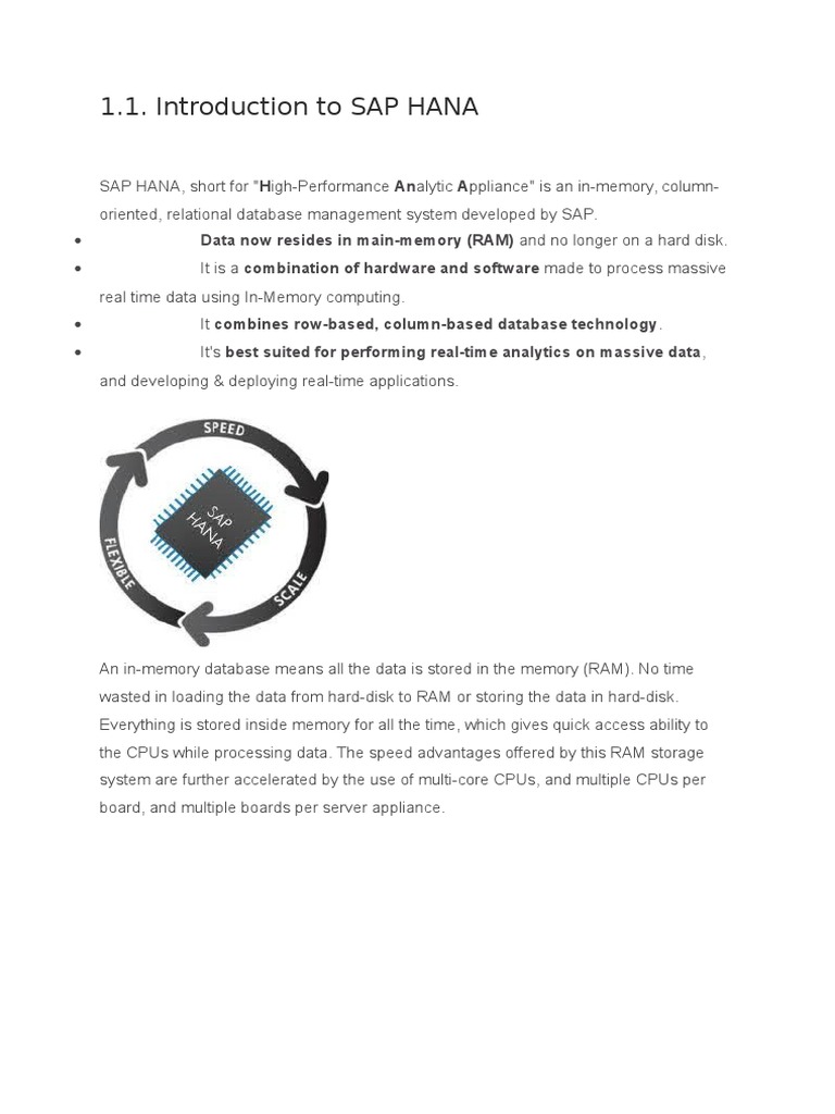 Int To SAP HANA | PDF | Sap Se | Databases