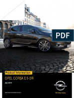 Opel Corsa E 5-Dr: Product Information Product Information