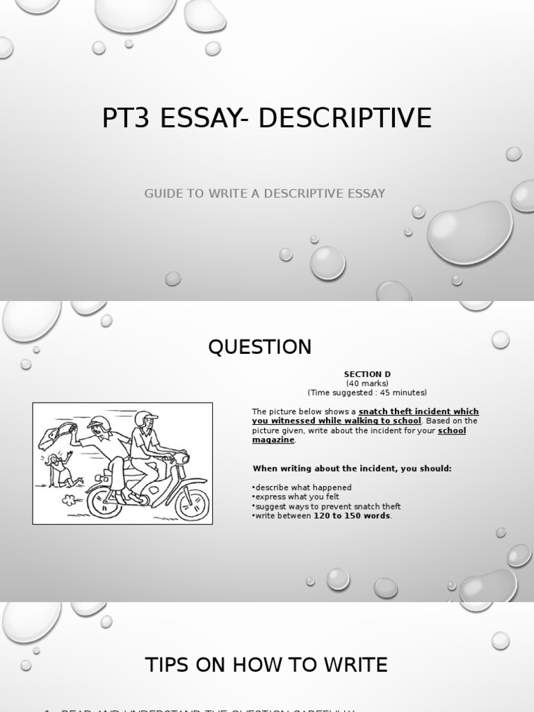 Unforgettable incident essay picture