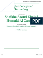 Higher Colleges of Technology: Shaikha Saoud Khaled Humaid Al Qassemi