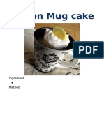 Lemon Mug Cake