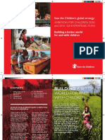 Save The Children's Global Strategy: Ambition For Children 2030 and 2016 - 2018 Strategic Plan