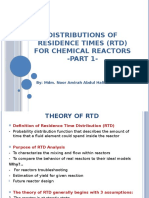 RESIDENCE TIME DISTRIBUTION (RTD) FOR CHEMICAL REACTORS