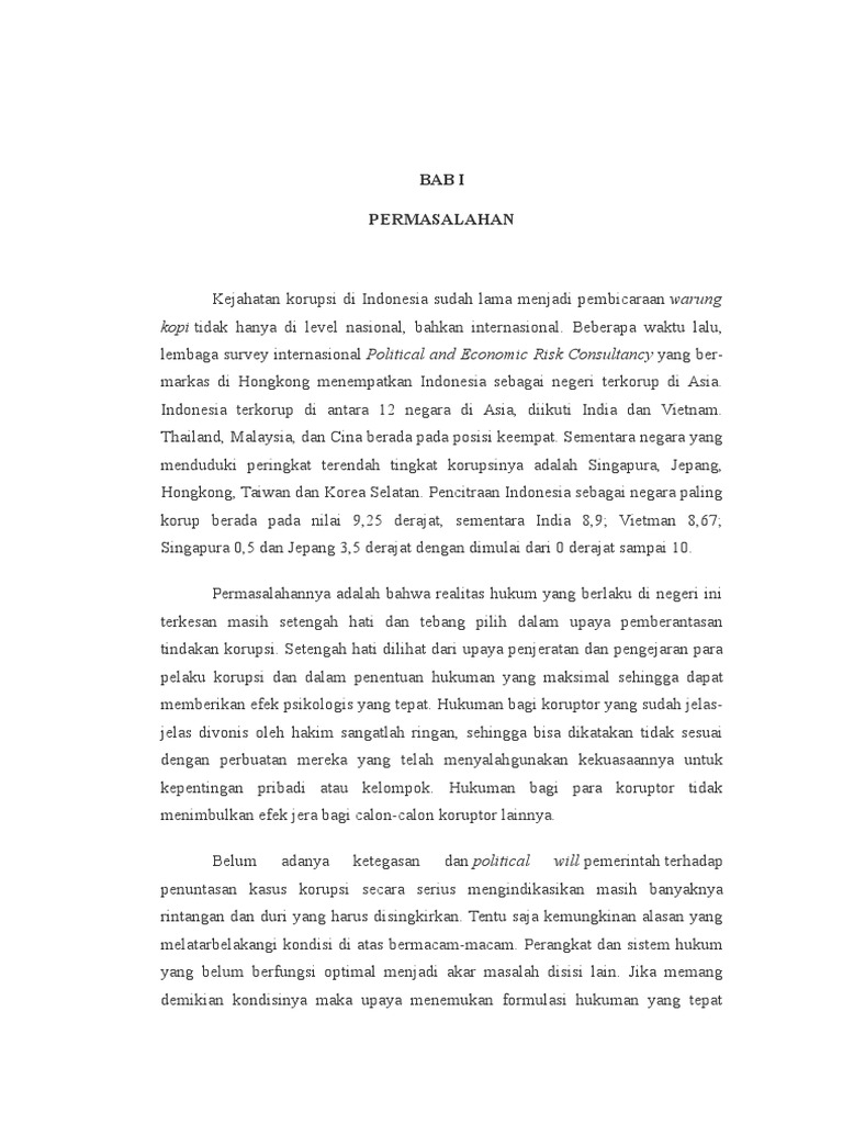 Korupsi Dalam Hukum Pidana Islam