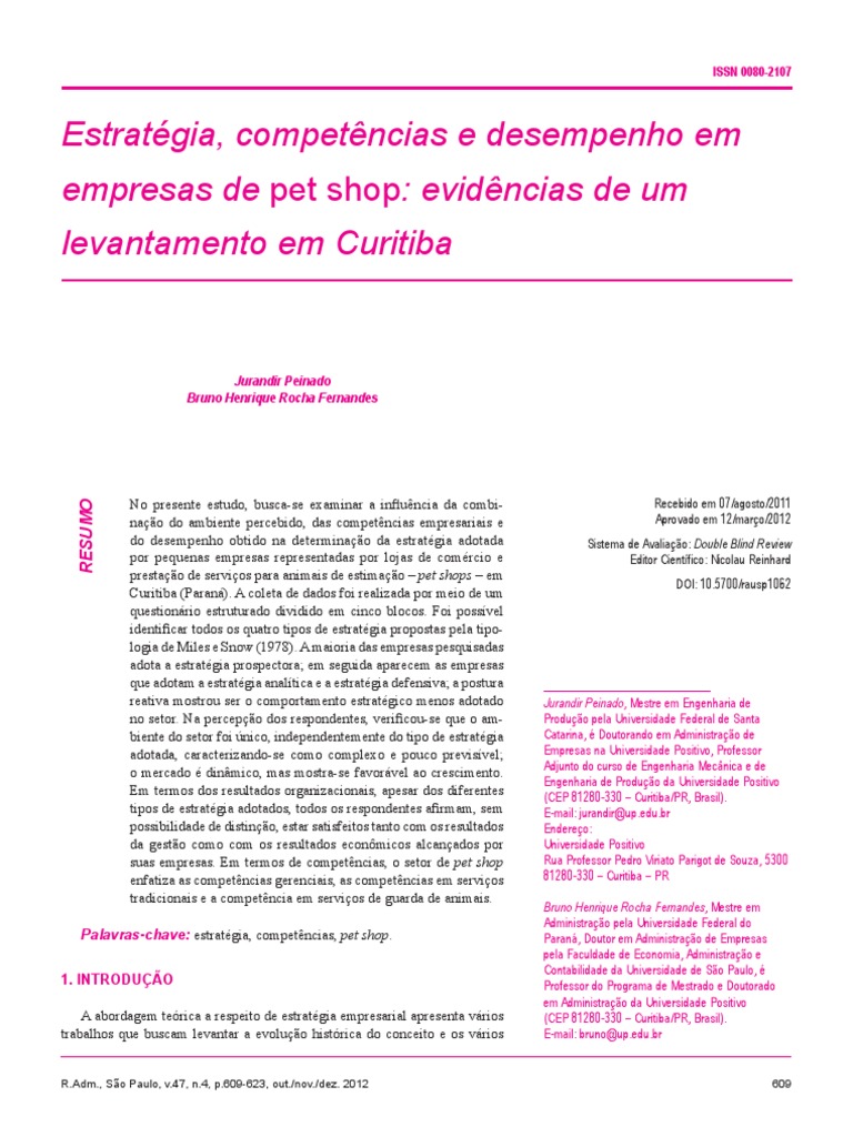 Indicadores - Pet Shop.pdf | Análise de Variação | Cognição