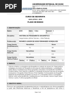 História Do Pensamento Geográfico