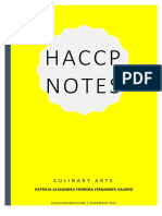 Notes Haccp