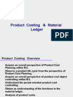 Product Costing Material Ledger