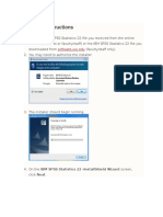 Installation Instructions SPSS