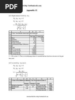 Solution Manual For Statistics For Management And Economics 10th