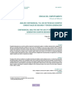 Análisis Contingencial y El Uso de Terapias Cognitivo Conductuales de Segunda y Tercera Generación