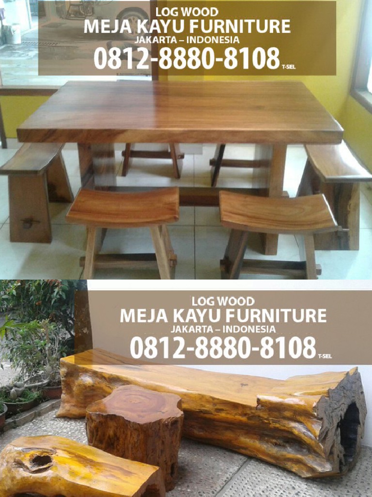0812 888 08108 Tsel Harga  Meja  Kayu Harga  Meja  Makan 