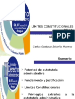 4 TA. PONENCIA. CARLOS BRICEÑO Presentación Límites Potestad de Autotutela de La Administración. Octubre de 2011