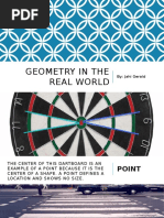 Real-Life Geometry Examples | PDF | Line (Geometry) | Plane (Geometry)