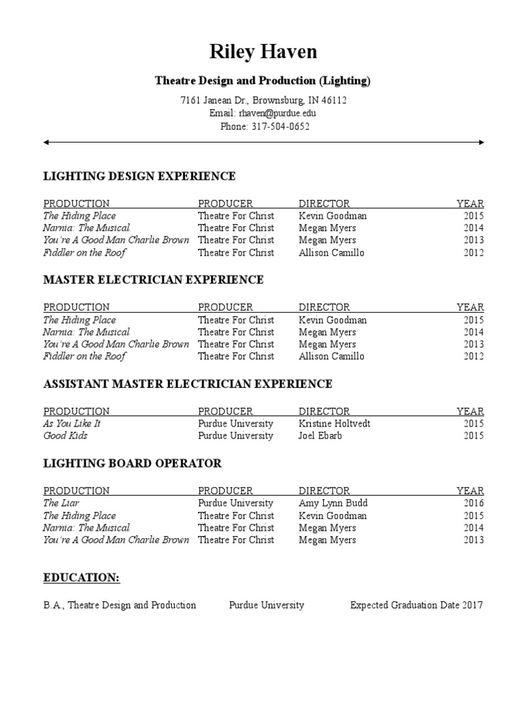 Lighting Design Experience Overview | PDF