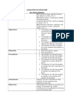 Lesson Plan For School Visit By: Alyssa Williams Standards: RL1 Ask and Answer Questions About RL2 Retell Stories, Including Key Details