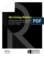 Revising Ratios: Providing Government Accountability For Public University Counseling Services in Virginia