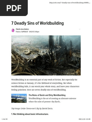 7 Deadly Sins of Worldbuilding