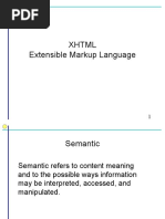 XHTML Extensible Markup Language