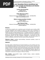 O Trabalho Com Questões Sócio-científicas Nas Séries Iniciais Uma Revisão Da Literatura Em Ensino de Ciências