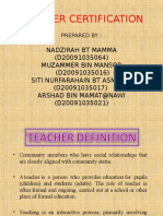 Teacher Certification