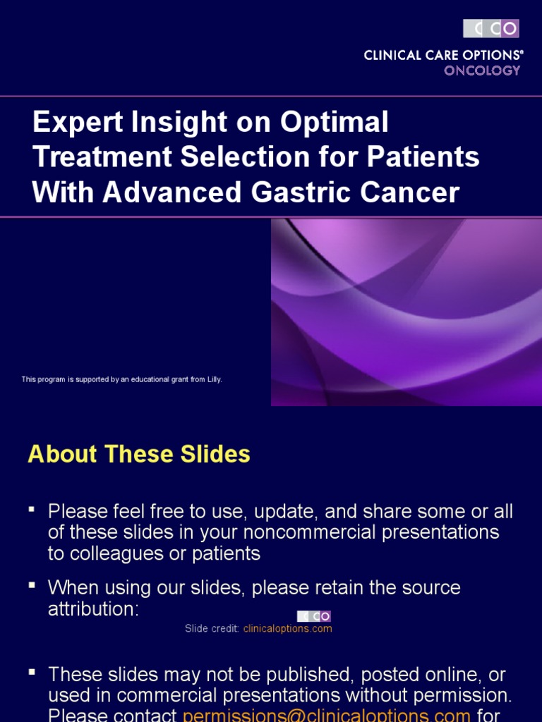 Optimal Treatments for Advanced Gastric Cancer | PDF | Chemotherapy ...