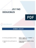 Gastos Deducibles y No Deducibles