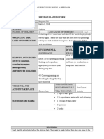 Planning Form Eportfolio