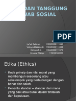 Etika Dan Tanggungjawab Sosial