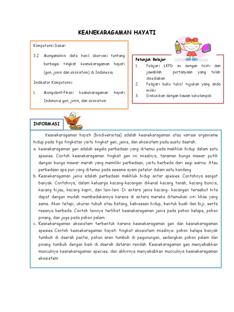 LKPD Ekosistem | PDF | Kesehatan Holistik | Sains & Matematika