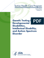 Genetic Testing Developmental Disabilities Report 150629