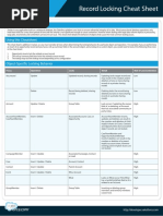 Record Locking Cheatsheet