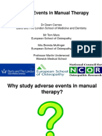 Adverse Events in Manual Therapy