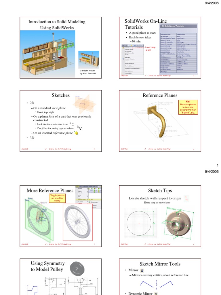 Solidworks Basics Pdf , SOLIDWORKS®-The Basics – IJCDF