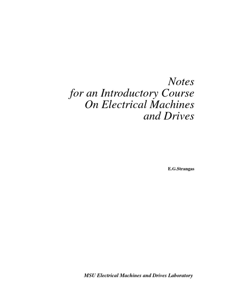 Electrical Machines and Drives PDF Ac Power Power Inverter