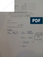 2015 Calculus I Midterm Solution Key