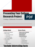 Presenting Your College Research Project