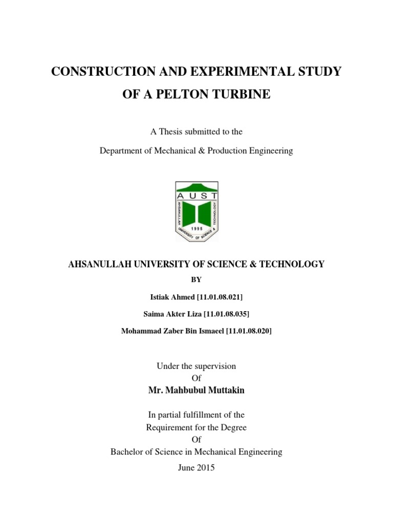 Pelton turbine thesis 08 picture