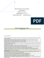 Nurs 1020 Final Evaluation