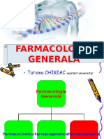 Farmacologia Generală: - Tatiana CHIRIAC