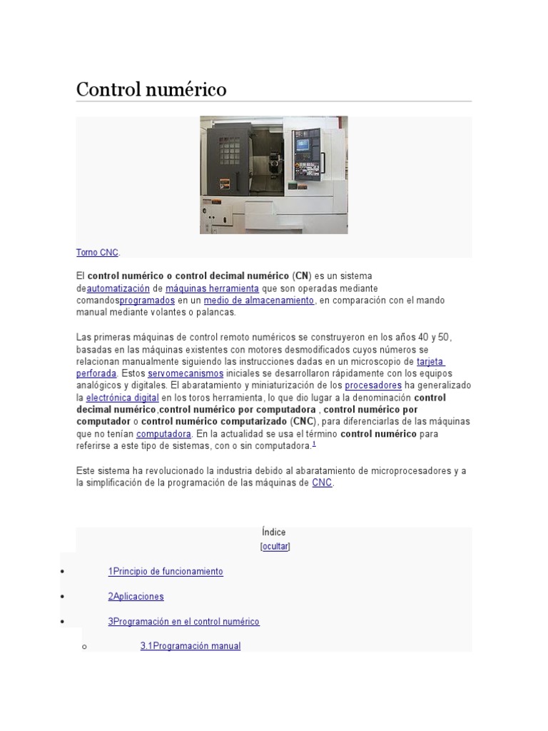 CNC Programacion Ejemplos | PDF | Control numerico | Industrias